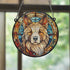 Akita Stained Glass Effect Suncatcher